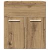 vidaXL Mueble de lavabo de ba&ntilde;o madera roble artisan 41x38,5x46 cm