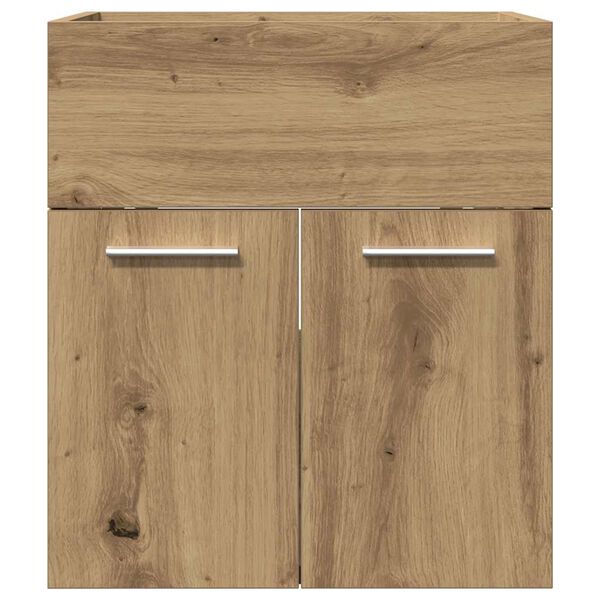 vidaXL Mueble de lavabo de ba&ntilde;o madera roble artisan 41x38,5x46 cm