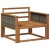 vidaXL Sof&aacute; intermedio de exterior Madera de Acacia S&oacute;lida Natural