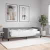 vidaXL Sofá cama con colchón tela gris claro 90x190 cm