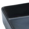 vidaXL Lavabo sobre encimera rectangular cer&aacute;mica negro 46x35,5x13 cm