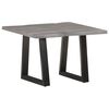 vidaXL Mesa de centro borde natural madera maciza acacia 60x60x40 cm
