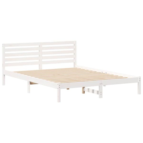 vidaXL Estructura de cama 160 x 210 cm Madera de pino macizo