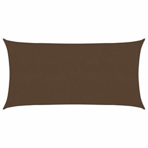 vidaXL Toldo de vela HDPE marr&oacute;n 160 g/m&sup2; 2,5x5 m