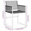 vidaXL Conjunto de Comedor de Jard&iacute;n 9 pcs Negro