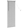 vidaXL Persianas venecianas con cortinas Plateado 130 x 40 cm Aluminio