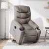 vidaXL Sill&oacute;n el&eacute;ctrico reclinable elevable de tela gris taupe