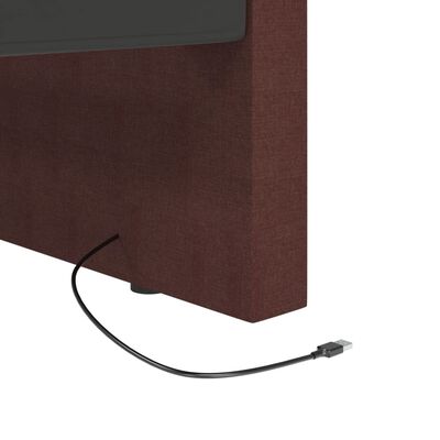 vidaXL Sofá cama USB de tela morado 90x200 cm