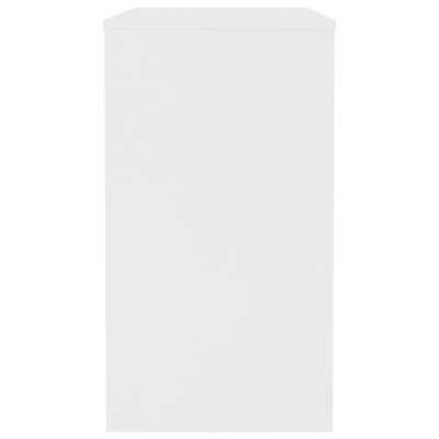 vidaXL Escritorio de madera contrachapada blanco 90x40x72 cm