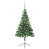 vidaXL &Aacute;rbol de Navidad artificial con luces y bolas 380 ramas 150 cm