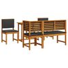 vidaXL Juego Bistro de Jard&iacute;n 4 pcs Marr&oacute;n Madera de Acacia S&oacute;lida