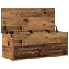 vidaXL Caja de Almacenamiento Madera envejecida 90 x 35 x 35 cm