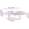 vidaXL Estructura de cama Marr&oacute;n 150 x 200 cm Madera de pino macizo