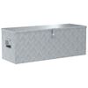 vidaXL Caja de aluminio 110,5x38,5x40 cm plateada