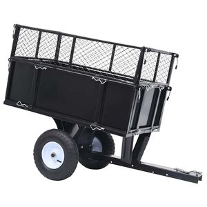vidaXL Carro remolque inclinable de cortac&eacute;sped carga de 150 kg
