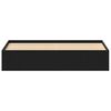 vidaXL Estructura de cama sin colch&oacute;n roble negro 200x200 cm