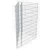 vidaXL Arriate de gaviones de acero galvanizado 75x75x100 cm