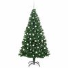 vidaXL &Aacute;rbol de Navidad artificial Verde 210 cm PVC y Acero y Pl&aacute;stico