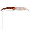 vidaXL Toldo automático retráctil naranja y marrón 400x300 cm