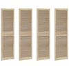 vidaXL Puerta de Armario con puerta 4 uds. Natural 170 x 49,5 cm