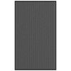 vidaXL Felpudo a rayas negro y gris 90x150 cm