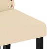 vidaXL Sillas de comedor 2 unidades terciopelo crema