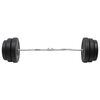 vidaXL Mancuerna curl con discos 90 kg