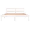 vidaXL Estructura de cama sin colch&oacute;n madera de pino blanco 140x200 cm