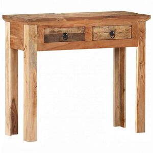 vidaXL Mesa consola madera de acacia y madera reciclada 90,5x30x75cm