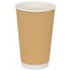 vidaXL Tazas de caf&eacute; de papel 500 uds 16oz 400ml marr&oacute;n