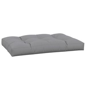 vidaXL Coj&iacute;n para sof&aacute; de palets de tela gris 120x80x12 cm