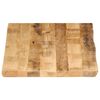 vidaXL Tablero de mesa borde natural madera maciza mango 120x60x3,8 cm