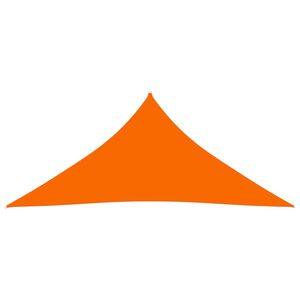 vidaXL Toldo de vela triangular tela Oxford naranja 4,5x4,5x4,5 m