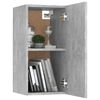 vidaXL | Mueble para TV de Pared | 2 pcs Gris hormig&oacute;n 30.5 x 30 x 60 cm