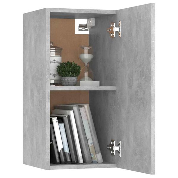 vidaXL | Mueble para TV de Pared | 2 pcs Gris hormig&oacute;n 30.5 x 30 x 60 cm