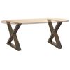 vidaXL Patas para mesa de centro (2 unidades, acero natural, 60 x 42-43,3 cm)