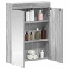 vidaXL Armario con espejo de ba&ntilde;o TULUM Gris Sonoma 60 x 16,5 x 78 cm
