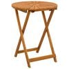 vidaXL Mesa de jard&iacute;n plegable Natural &Oslash;60 x 75 cm