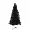 vidaXL &Aacute;rbol de Navidad con 300 LED con soporte Negro 180 cm PVC