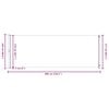 vidaXL Toldo lateral retr&aacute;ctil para patio negro 220x600 cm