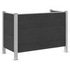 vidaXL Valla de Cubo de Basura Gris 161 x 85 x 115 cm Aluminio y WPC