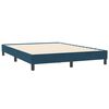 vidaXL Estructura de cama sin colch&oacute;n terciopelo azul oscuro 160x210cm