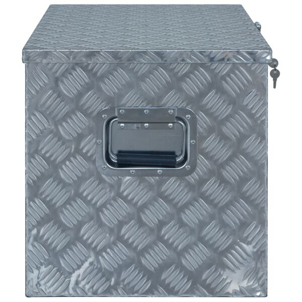 vidaXL Caja de aluminio 610x430x455 mm plateada