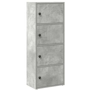 vidaXL Estanter&iacute;a de madera de ingenier&iacute;a gris hormig&oacute;n 40x24x102 cm