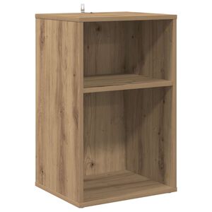 vidaXL Mueble para discos de vinilo Roble artisan 38 x 33 x 61 cm