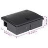 vidaXL Trampas para ratones 20 uds. negro 13x10x4 cm