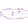vidaXL Estructura cama otomana colch&oacute;n terciopelo rosa 140x200cm