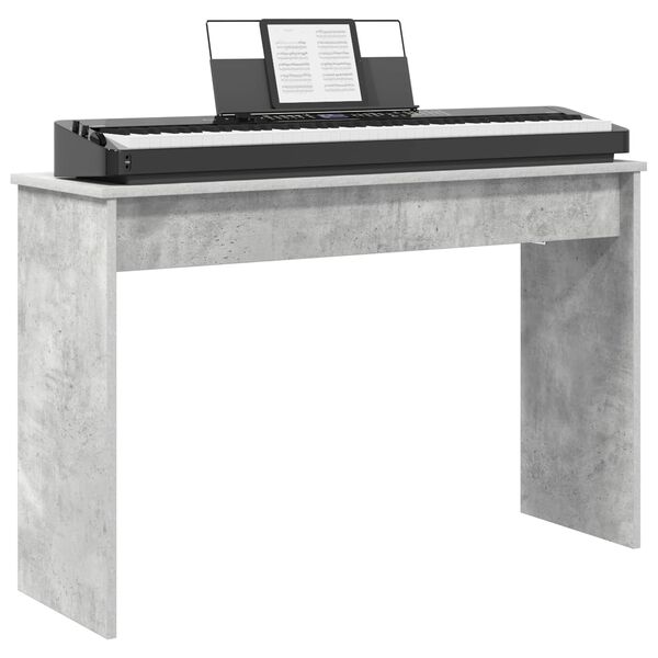 vidaXL Soporte para teclado Gris Concreto 100 x 32 x 64 cm