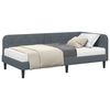vidaXL Estructura de cama en esquina Gris oscuro 90 x 190 cm