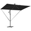 vidaXL Parasol de cantilever tipo plátano Negro 294 x 200 x 254 cm